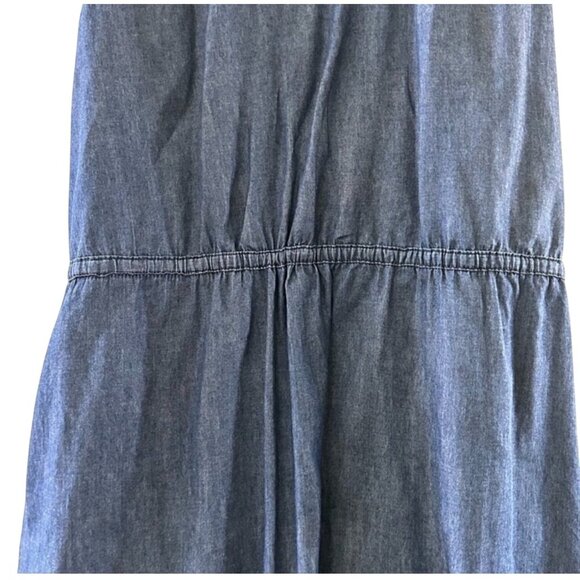 Faded Glory Womens Sleeveless Denim Dress 2X Dark Wash 100% Cotton - Picture 9 of 12